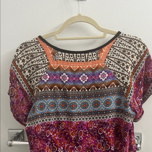 ✨ Boho Vibes NorthStyle Multicolor Patterned Blouse 🌸🎨 - Picture 7 of 8